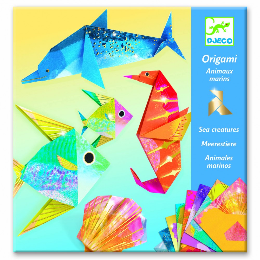 Creeaza origami animale marine Djeco